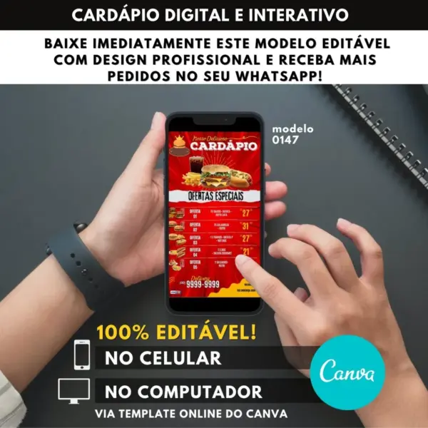 Cardápio De Lanches Para Editar E Imprimir+ Bônus Grátis