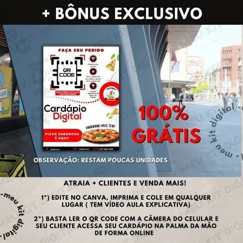 Cardápio Para Pizzaria - Digital & 100% Editável + Bônus 8 Cardápio Para Pizzaria - Digital & 100% Editável + Bônus