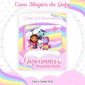 Cartão Sus a Casa Mágica da Gabby - Arquivo Digital 28 Cartão Sus a Casa Mágica da Gabby - Arquivo Digital