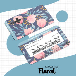 cartao sus adulto floral png para personalizar