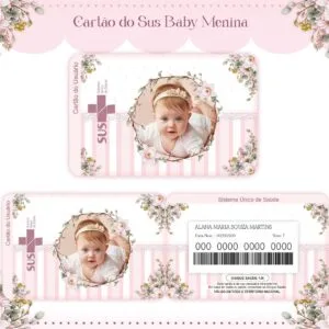 Cartão Sus Baby Menina - Arquivo Digital