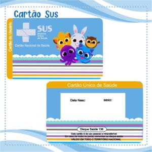 Cartão Sus Bolofofos Menino - Arquivo Digital