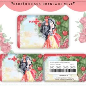 Cartão Sus Branca De Neve Aquarelado - Arquivo Digital 9 Cartão Sus Branca De Neve Aquarelado - Arquivo Digital