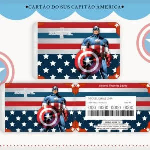 Cartão Sus Capitão América - Arquivo Digital