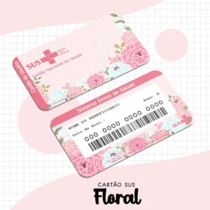 Cartao Sus Floral Editavel Arquivo Digital