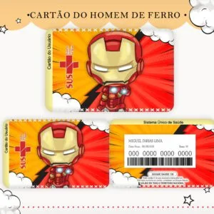 Cartão Sus Homem De Ferro - Arquivo Digital