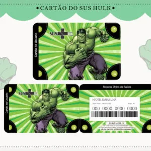 Cartão Sus Hulk - Arquivo Digital