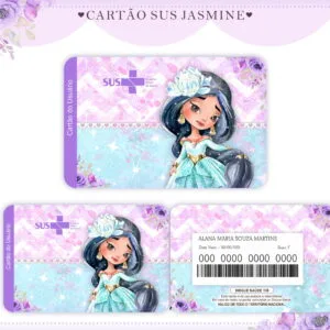 Cartão Sus Jasmine Editável - Arquivo Digital 9 Cartao Sus Jasmine Editavel Arquivo Digital