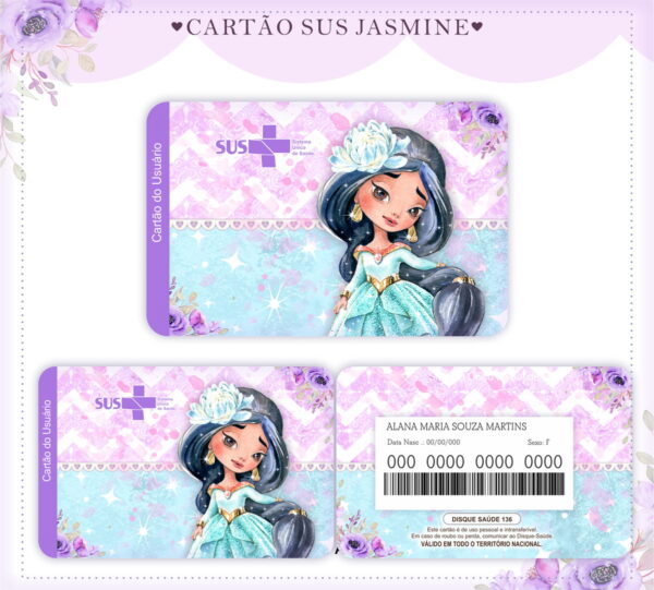 Cartao Sus Jasmine Editavel Arquivo Digital
