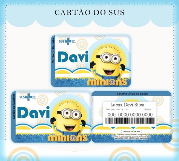 Cartão Sus Minions - Arquivo Digital