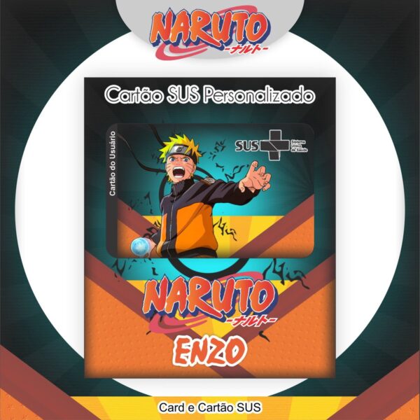 Cartão Sus Naruto Menino - Arquivo Digital