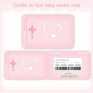 cartao sus neutro rosa arquivo digital