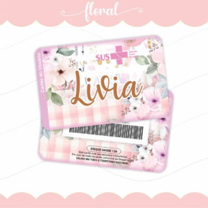 cartao sus personalizado floral rosa em png e pdf