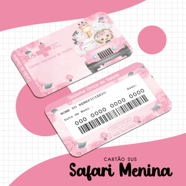 Cartão Sus Safari Menina - Arquivo Digital