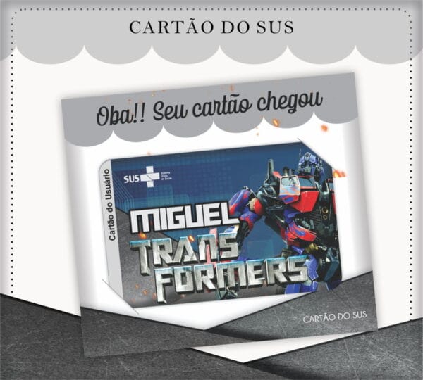 Cartão Sus Transformes - Arquivo Digital