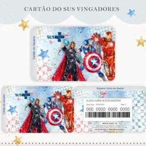 Cartão Sus Vingadores - Arquivo Digital