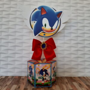 centro de mesa sonic personalizavel pdf e studio