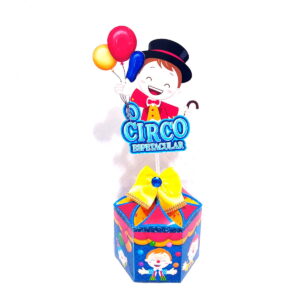 centro de mesa tema circo menino em pdf e studio