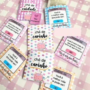 cha personalizado dia das maes png e pdf