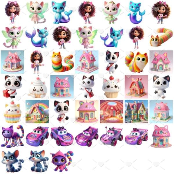 Cliparts A Casa Mágica da Gabby Png Imagens Baby 3D Cute