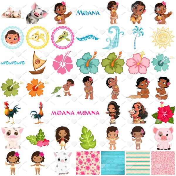 Cliparts Baby Moana Png Imagens Ilustrações P Personalizados