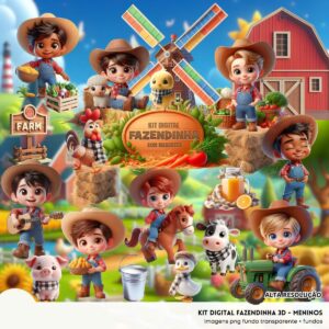 Cliparts Fazendinha Menino Png Imagens Baby 3d Cute Bebes 4