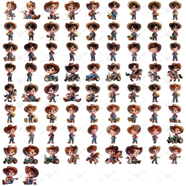 Cliparts Fazendinha Menino Png Imagens Baby 3d Cute Bebes