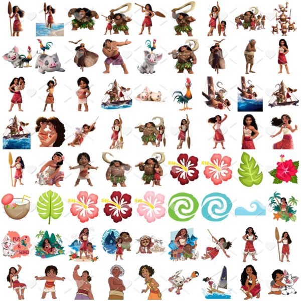 Cliparts Moana 2 Imagens Png Arquivo Digital 2