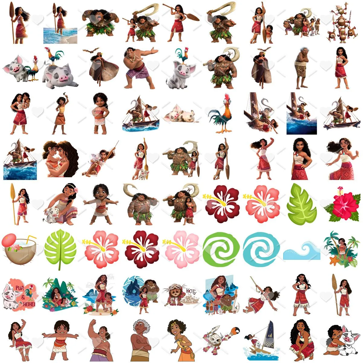 Cliparts Moana 2 Imagens Png Arquivo Digital 2