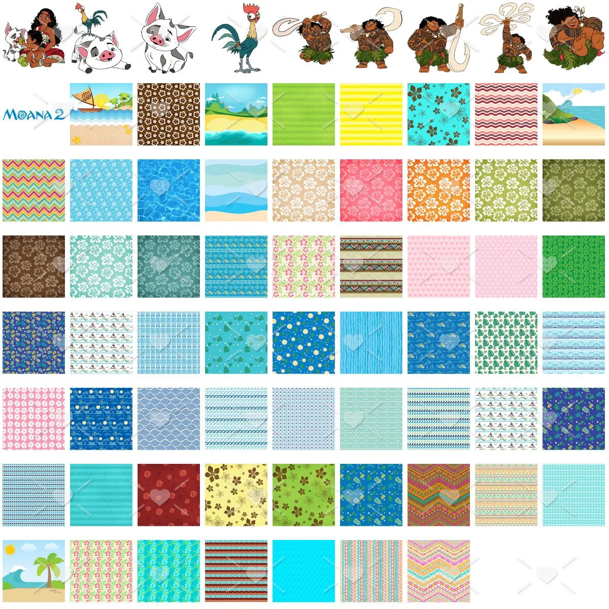 Cliparts Moana 2 Imagens Png Arquivo Digital