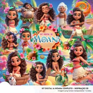 Cliparts Moana Waialiki Png Imagens Baby 3d Cute Bebes 3