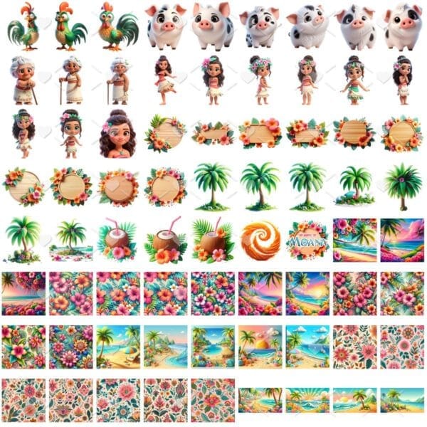 Cliparts Moana Waialiki Png Imagens Baby 3d Cute Bebes