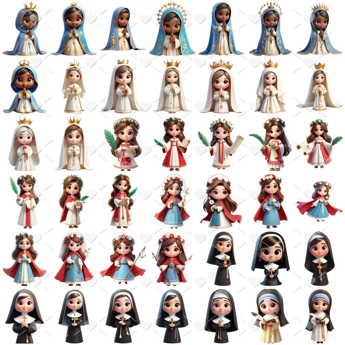 Cliparts Santinhas Católicas Imagens Png 3D Cute Baby 2 Cliparts Santinhas Católicas Imagens Png 3D Cute Baby