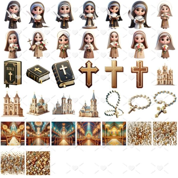 Cliparts Santinhas Católicas Imagens Png 3D Cute Baby