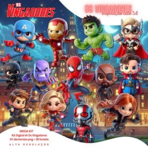 Cliparts Vingadores Imagens Png 3D Cute Baby