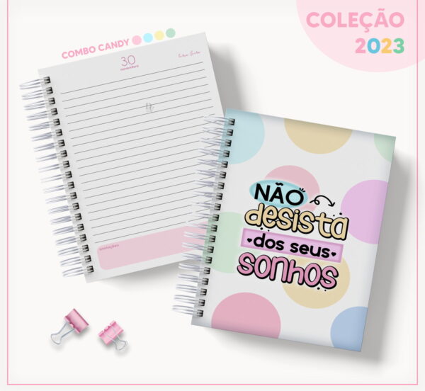 Coleção Agendas Candy - Datada 2023 - Arquivo Digital
