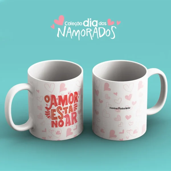 Coleção Amor em Caneca: 52 Artes para Sublimação