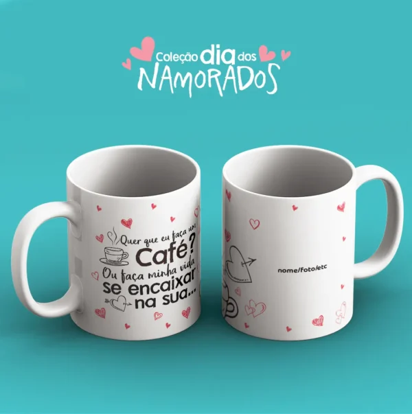 Coleção Amor em Caneca: 52 Artes para Sublimação