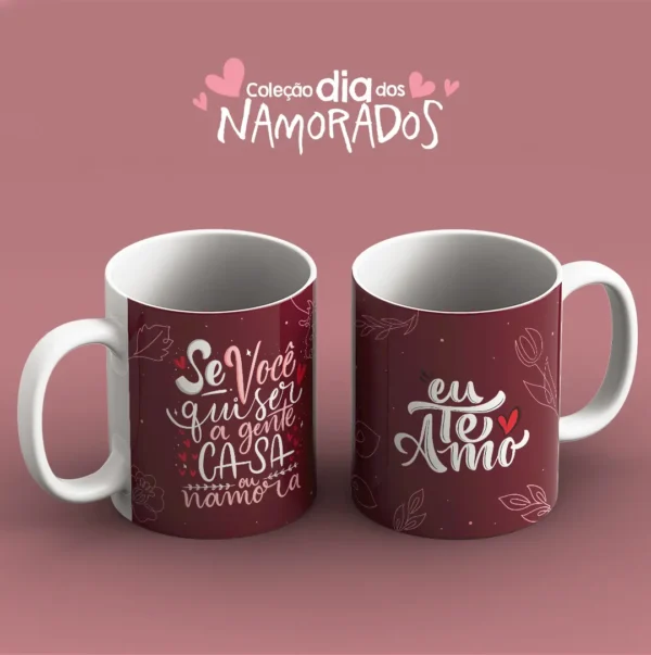 Coleção Amor em Caneca: 52 Artes para Sublimação