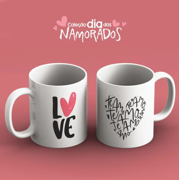 Coleção Amor em Caneca: 52 Artes para Sublimação