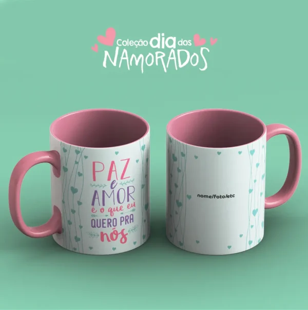 Coleção Amor em Caneca: 52 Artes para Sublimação