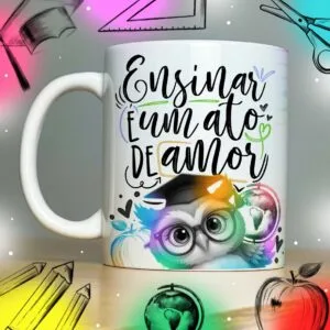 Coleção Artes para Sublimação Caneca Prof - Arquivo Digital