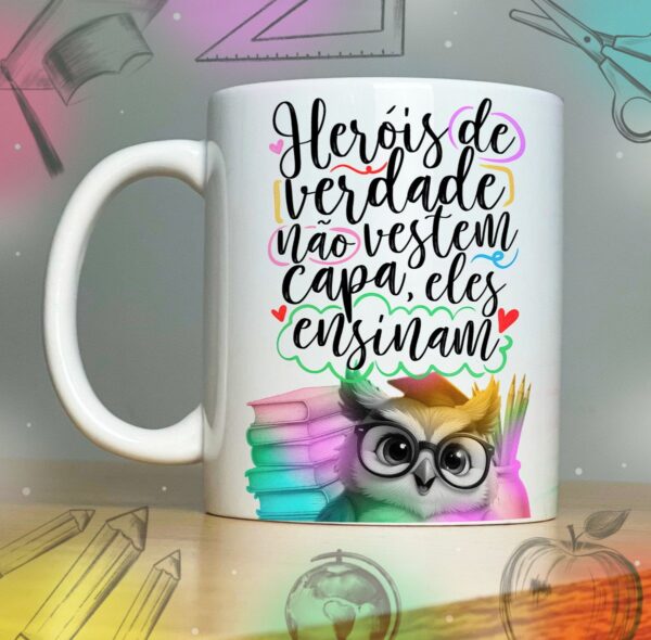 Coleção Artes para Sublimação Caneca Prof - Arquivo Digital