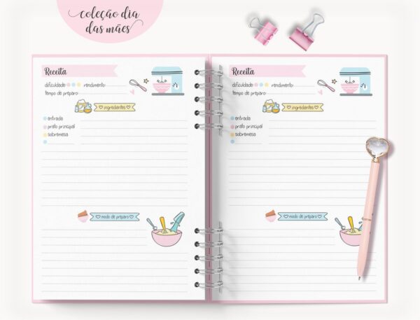 Coleção Dia Das Mães (Miolo Receitas) - Arquivo Digital
