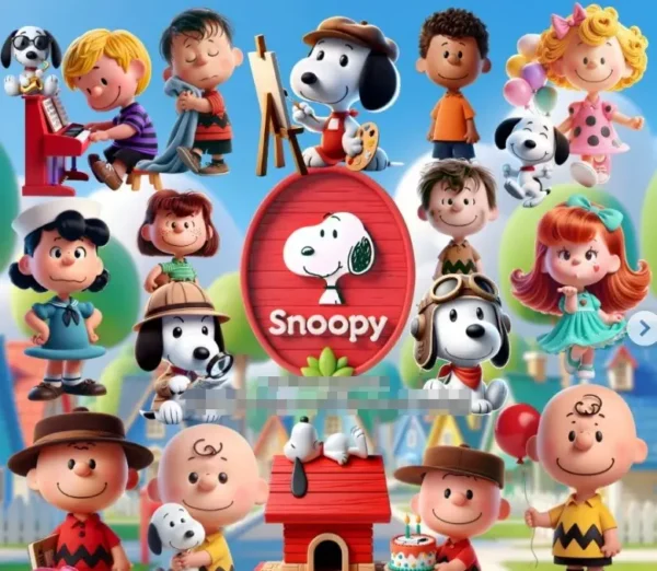 Coleção Exclusiva - Snoopy PNG para Scrapbooking