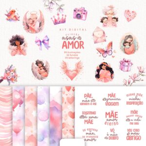 Coleção Mães 2024 - Kit Digital de Artes Para Criar Mimos