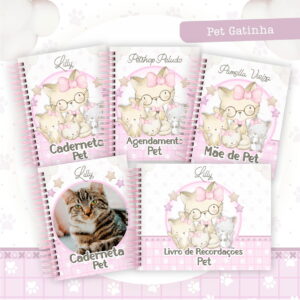 Coleção Pet Gatinha Rosa - Arquivo Digital