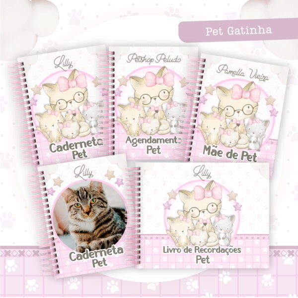 Coleção Pet Gatinha Rosa - Arquivo Digital