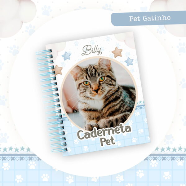 Coleção Pet Gatinho Azul - Arquivo Digital