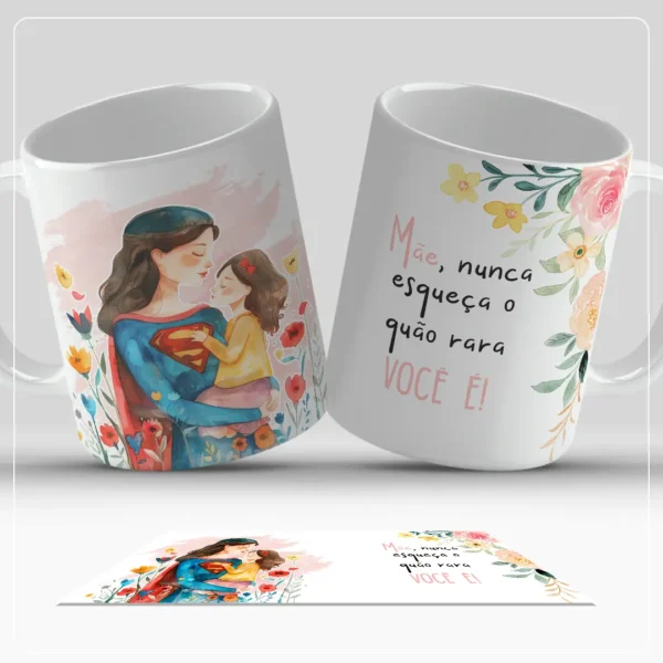 Coleção Premium Dia das Mães - 40 Artes para Sublimação de Canecas